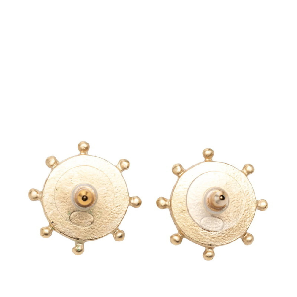 CHANEL Authentic Green Logo Earrings - Picture 2 of 6